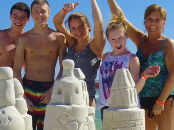 Beach Sandsculptures in Destin Florida