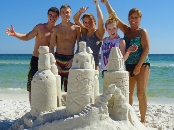 Beach Sandsculptures in Highway 30-A Florida