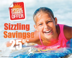 Special Summer Offer 25% Savings at Pelican Beach Resort