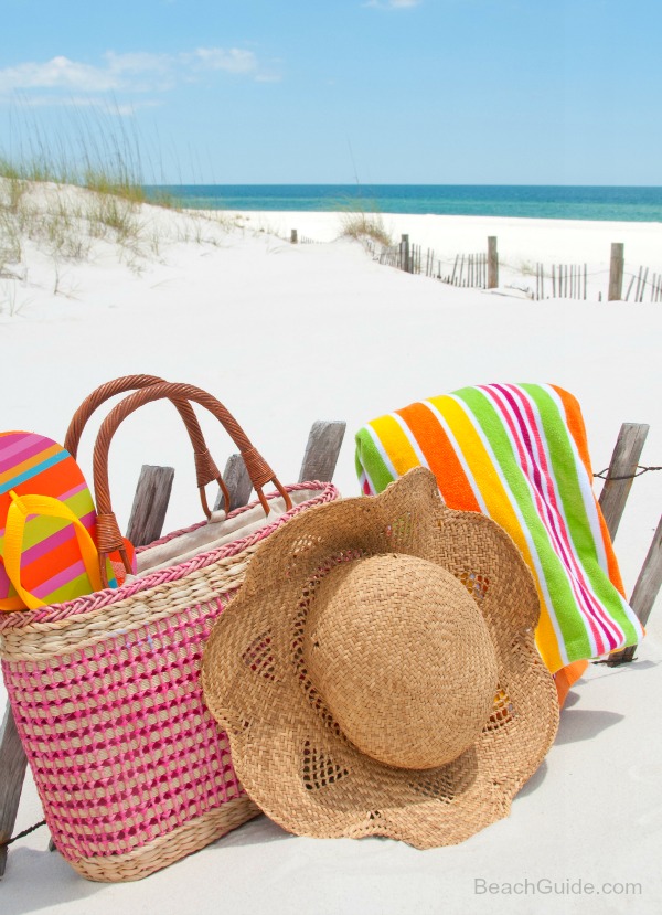Pack the perfect beach bag to ensure a relaxing day at the beach.