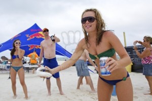 Annual Gulf Coast Event -- Mullet toss at the Flora Bama