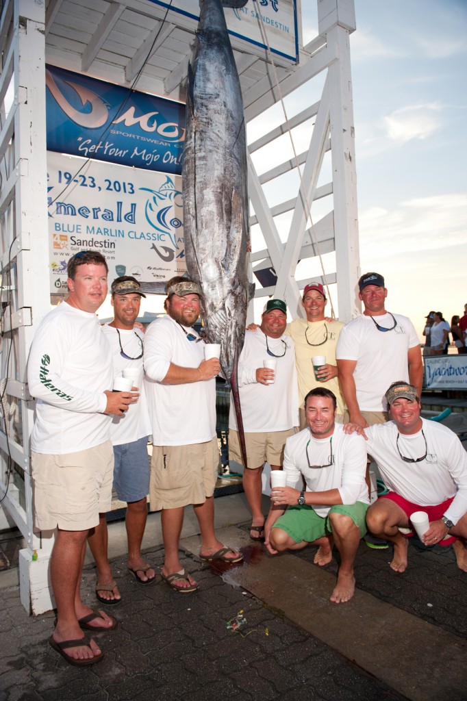 Weighing in the catch at Sandestin's annual Emerald Coast Blue Marlin Classic