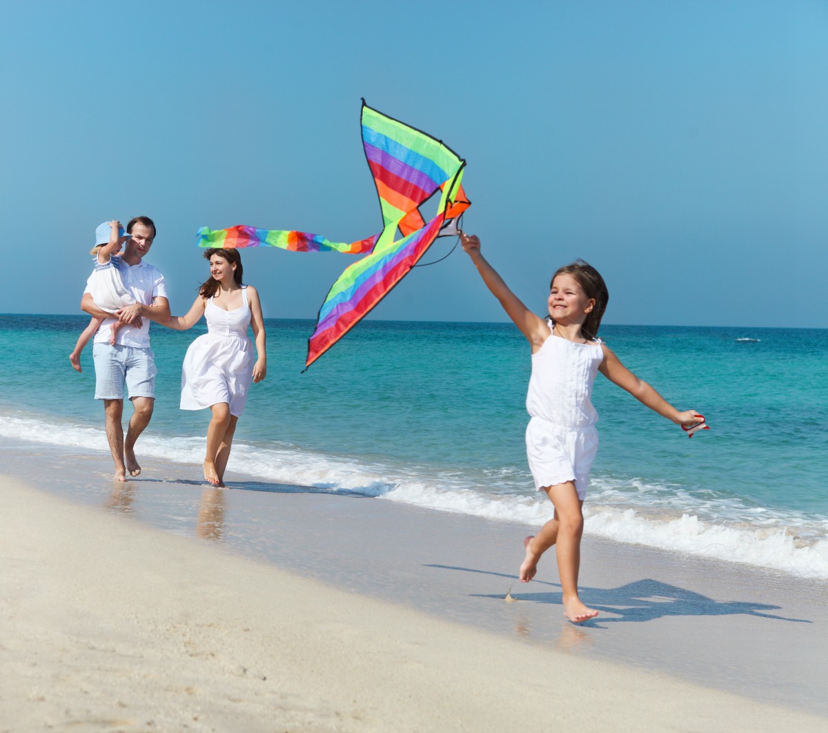 Flying kites is fun for the whole family