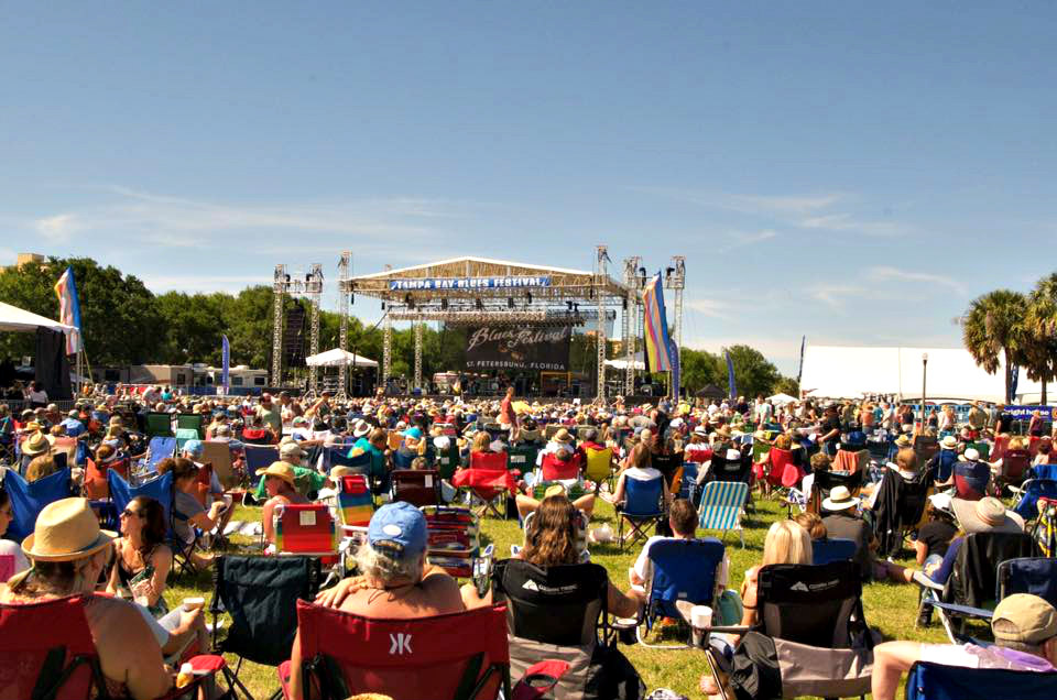 The Tampa By Blues Festival always draws a crowd.
