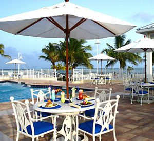 Blue Water Tiki Bar at Islander Oceanfront Resort in Islamorada Florida