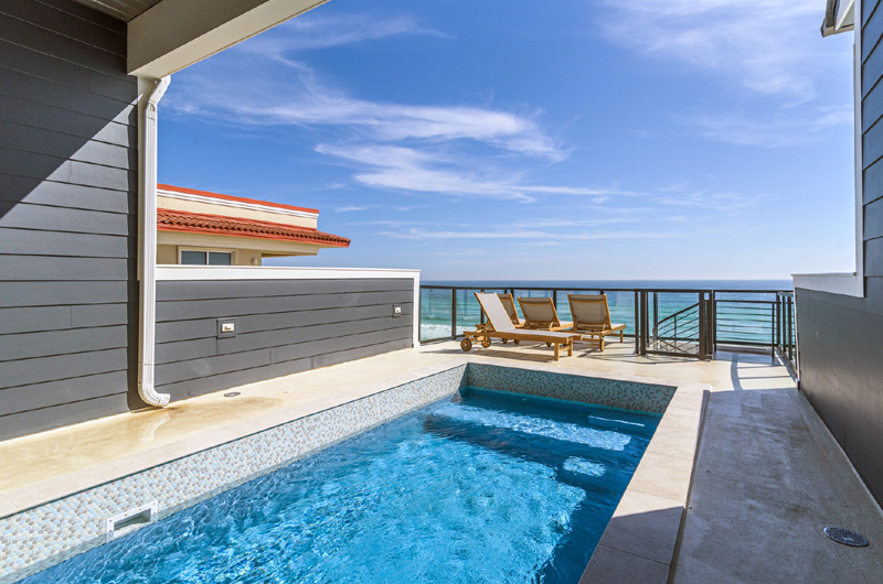 Rooftop beachside pool at Henderson Beach Villas