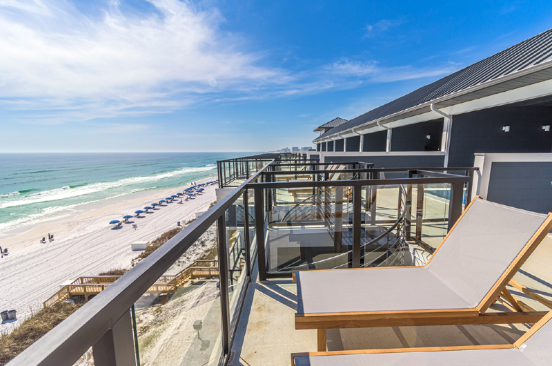 Each townhome has a sweeping Gulf view