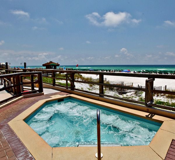 Beachside hot tub at SunDestin Beach Resort & Hotel in Destin Florida