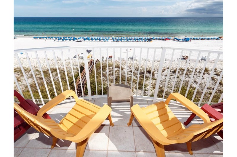 Relax while looking over the gorgeous beach and water at Island Princess in Fort Walton Beach FL