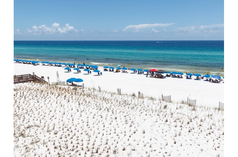 Enjoy views of the beach and Gulf from Islander Beach Resort  in Fort Walton Beach Florida