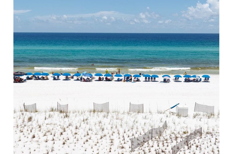 Direct Gulf and beach view from Islander Beach Resort  in Fort Walton Beach Florida