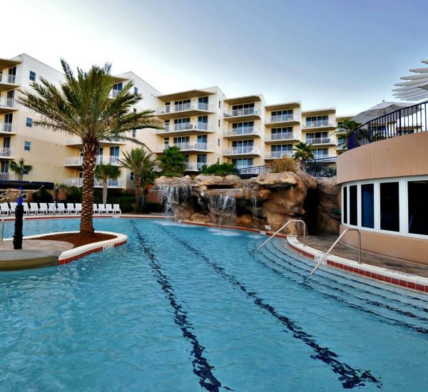 One of three swimming pools at Waterscape Resort in Fort Walton Beach