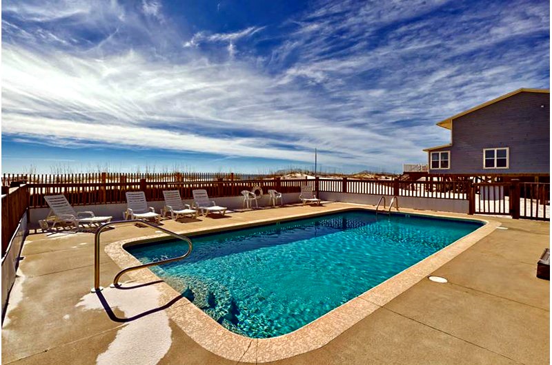 Beachfront pool at Blue Parrot in Gulf Shores AL