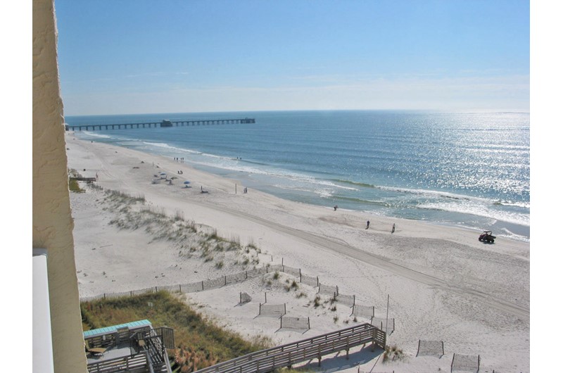 View of Gulf Shores fishing pier from Clearwater Condos