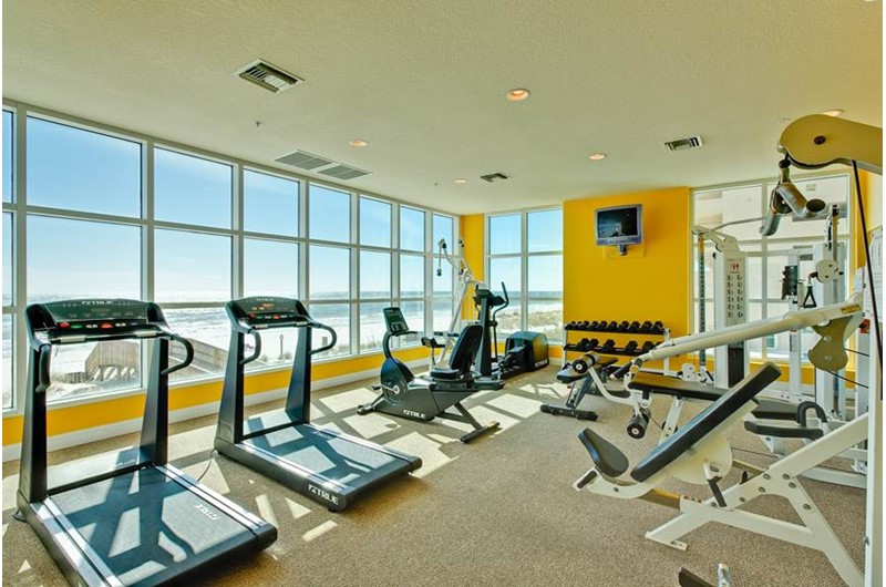 Fitness room at Crystal Shores Gulf Shores