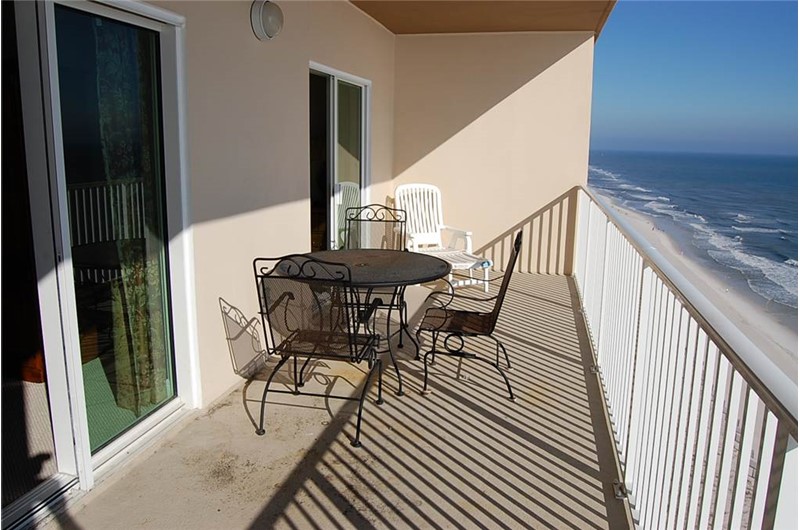 Spacious Balcony at Crystal Shores West Condo in Gulf Shores AL