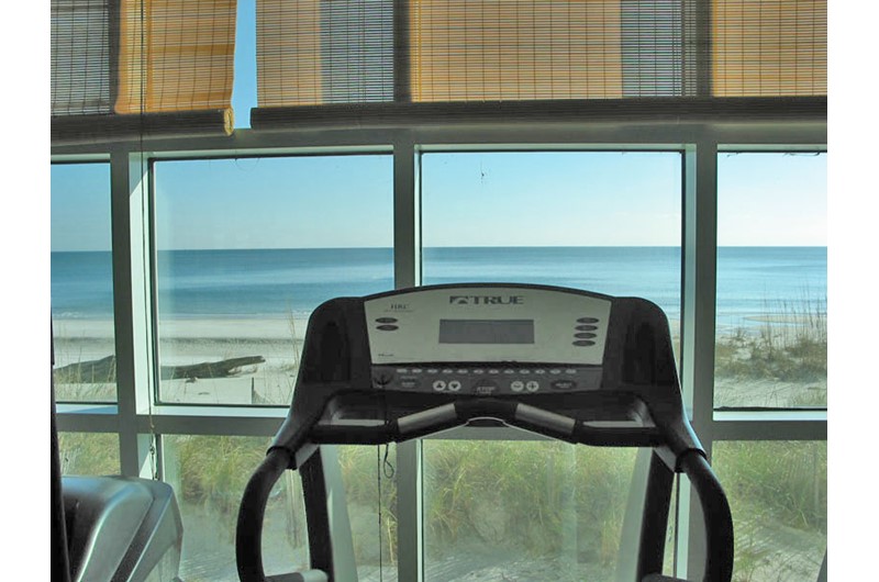 Crystal Shores West fitness room view in Gulf Shores AL