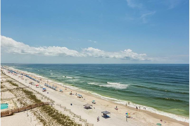 See huge view of the Gulf from Edgewater West in Gulf Shores Alabama