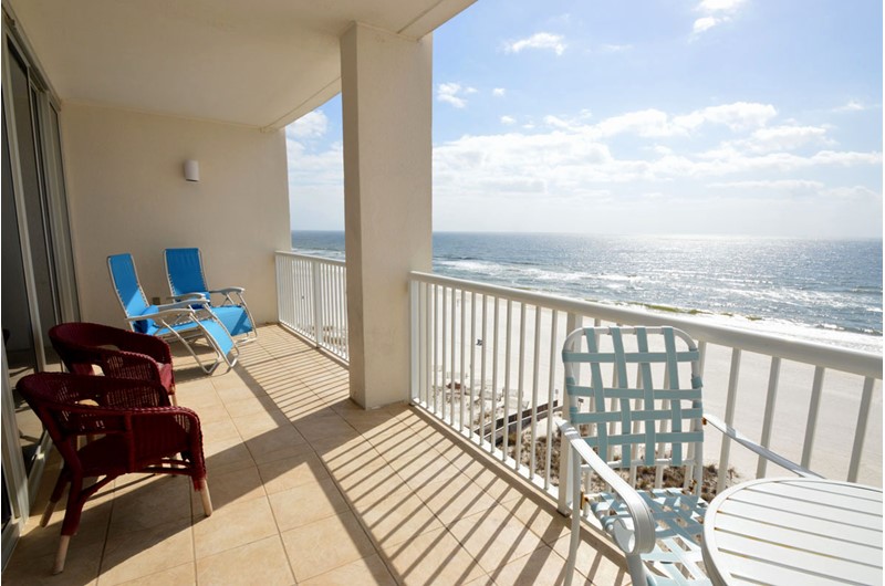 Expansive views from your balcony at Island Tower Gulf Shores