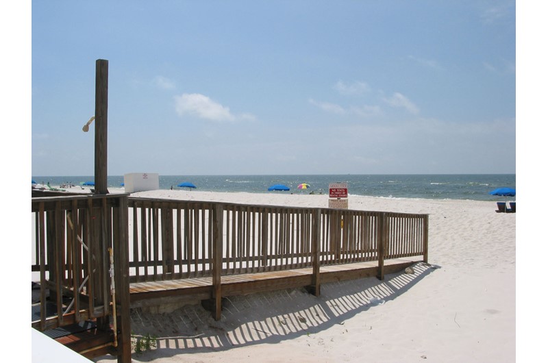 Convenient walkover to the beach from Ocean House Gulf Shores