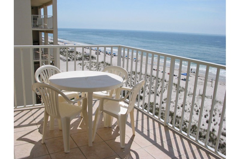 Enjoy beach views from your balcony at SeaCrest in Gulf Shores AL