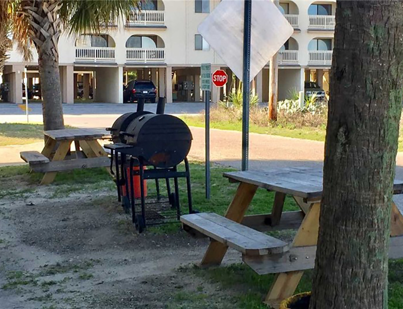 Prepare your catch of the day in the grill area at The Cove in Gulf Shores Alabama