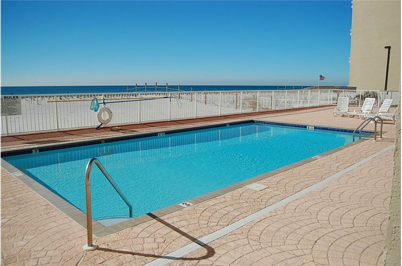 Pool time is a pleasure at Tropical Winds Gulf Shores AL.
