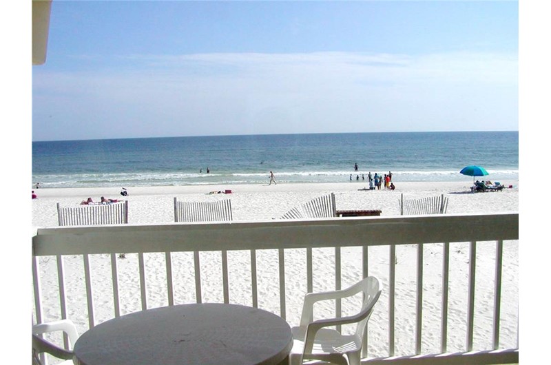 Fabulous view of sandy white beaches from Harbor House in Gulf Shores Alabama