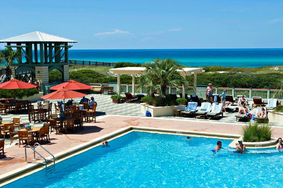 Beachfront pool at WaterColor Inn and Resort on Santa Rosa Beach Florida