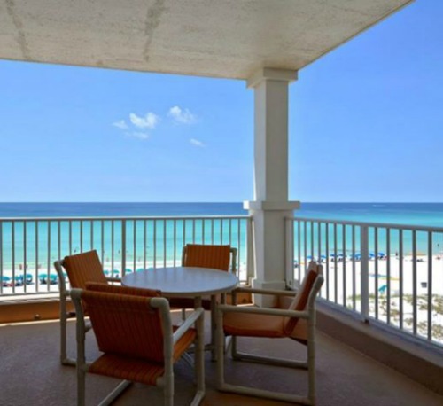 Balcony view at the Inn at Crystal Beach in Destin Florida.