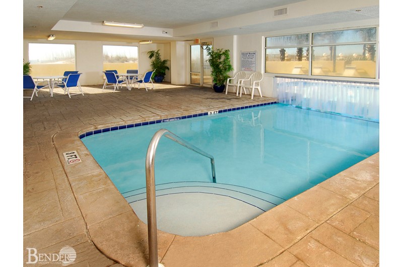 Large indoor pool at Island Royale in Gulf Shores AL