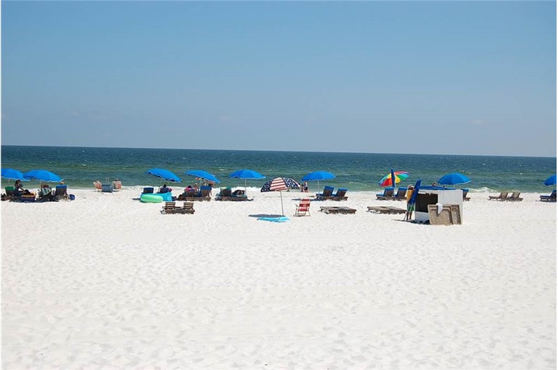 Stunning beach view from Island Winds East and West in Gulf Shores AL