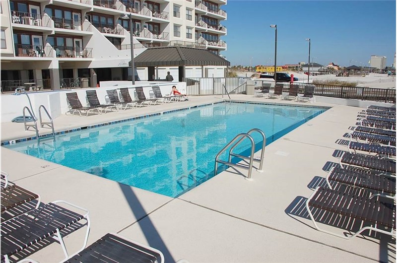 Inviting pool at Island Winds East in Gulf Shores AL