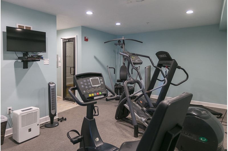 Get your exercise in at the gym on-site at Legacy Key in Orange Beach Alabama