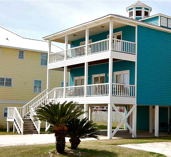 Exterior view of Hayley House one of the Orange Beach Vacation Homes