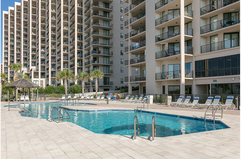 Plenty of room for everyone in the pool at Phoenix Condominiums in Orange Beach Alabama