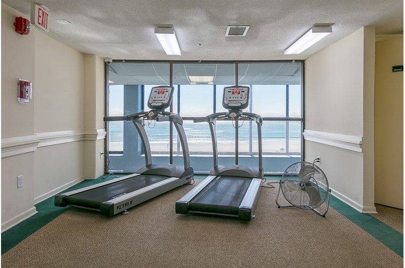 Enjoy the lovely view while you get your exercise at Phoenix Condominiums in Orange Beach Alabama