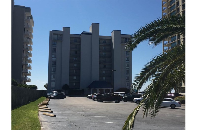 Romar Tower in Orange Beach is directly beach front