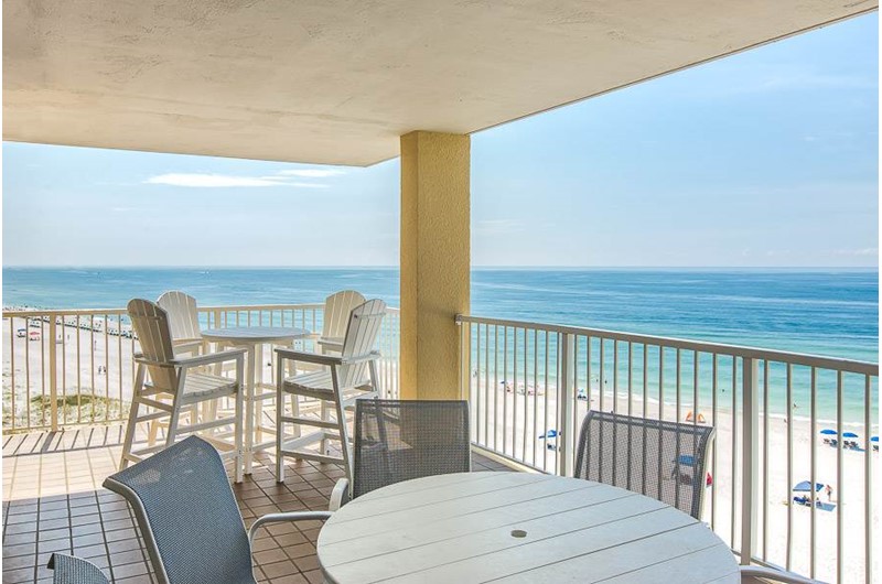 Spectacular view from a corner unit at Summer House on Romar Beach