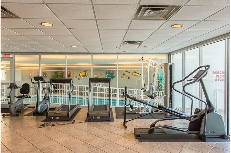 Enjoy the workout room at The Pass in Orange Beach Alabama