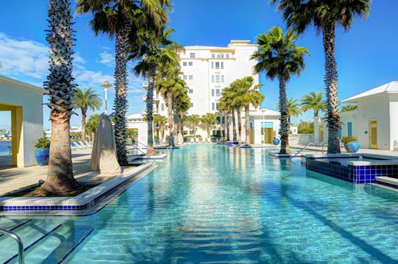 An incredible pool awaits at Carillon Condominiums in Panama City Beach FL