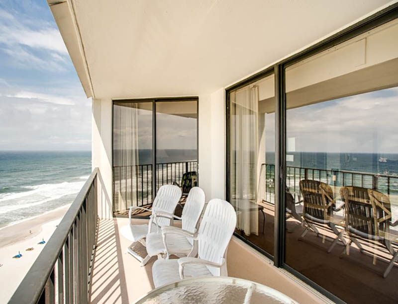 Nice view from the balcony at Edgewater Beach and Golf Resort in Panama City Beach FL