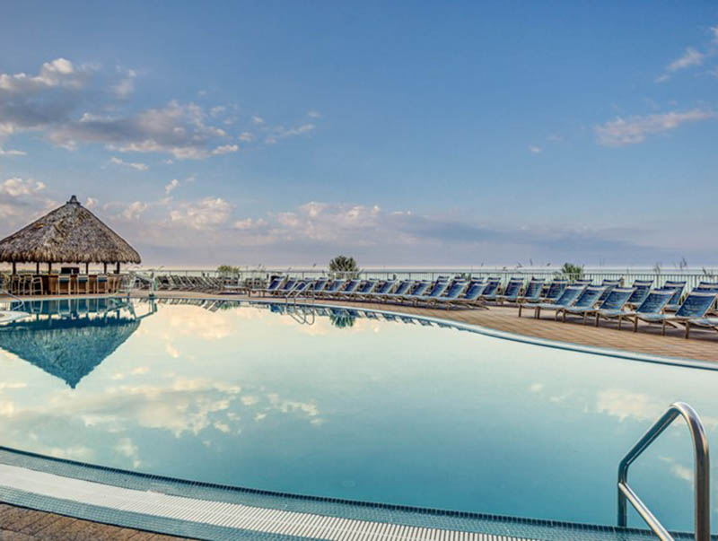 Gorgeous pool at Emerald Beach Resort in Panama City Beach FL