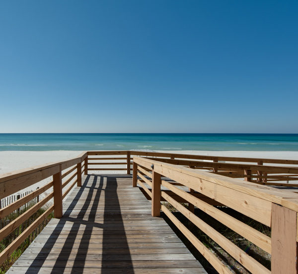 Beach access at Gulf Crest Condominiums  in Panama City Beach Florida