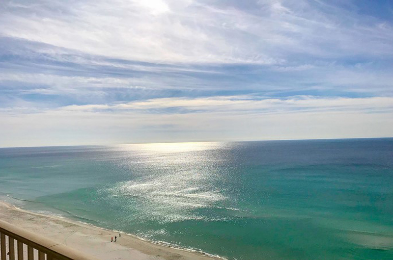 Crystal clear waters await you at Gulf Crest Condominiums in Panama City Beach Florida