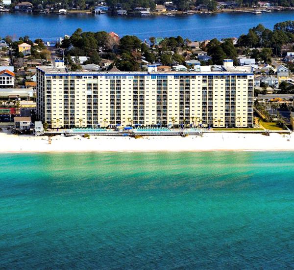 Regency Towers in Panama City Beach Florida is directly on the Gulf