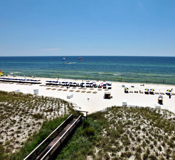 Lovely view of the Gulf from Sunrise Beach Condominiums   in Panama City Beach Florida