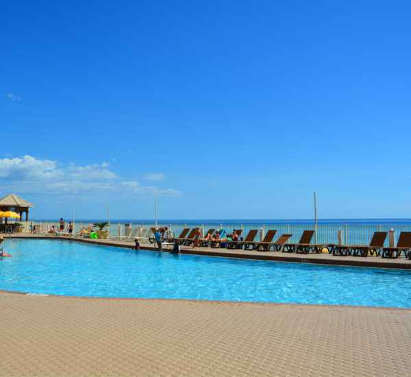 Beachfront pool at Treasure Island in Panama City Beach Florida