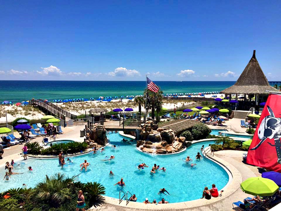 Lazy River beachfront pool at Holiday Inn Resort in Pensacola FL