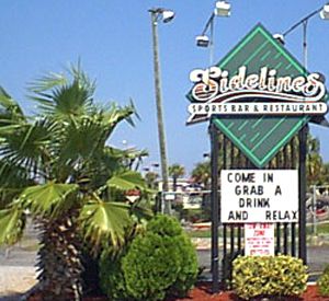 Sidelines Sports Bar & Restaurant in Pensacola Beach Florida
